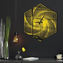 Makta W'clock Geometrik Ayna Duvar Saati