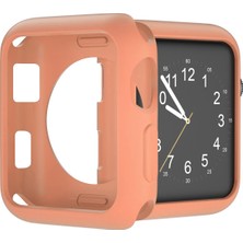 Microcase Apple Watch Uyumlu 7 45 mm Önü Açık Tasarım Mat Silikon Kılıf