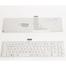 LineOn Toshiba Satellite L55-A U50-A Notebook Klavye Beyaz Çerçeveli