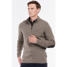 Barbour Holden Half Zip Knitted Kazak OL76 Military Marl