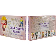 Elux Okul Öncesi Meslekler 8 Farklı Model 24 Parçalı Puzzle