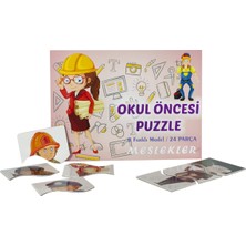 Elux Okul Öncesi Meslekler 8 Farklı Model 24 Parçalı Puzzle