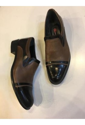 Rego Klasik Erkek Ayakkabı Koyu Kahve Bağcıklı Hakiki Deri