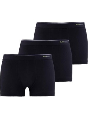 Tender Cotton 3'lü Siyah Boxer 9670 - 967