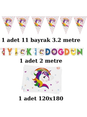 Party Gross Unicorn Doğum Günü Parti Seti Lisanslı 8 Kişilik