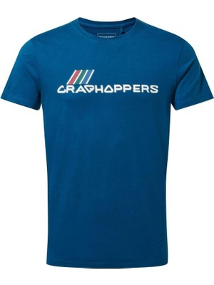 Craghoppers Mens Mightie Ss T-Shirt Erkek Mavi Kısa Kollu Tişört CMT936