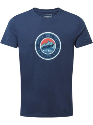 Craghoppers Mens Mightie Ss T-Shirt Erkek Lacivert Kısa Kollu Tişört CMT936