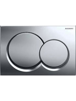 Geberit Alpha01 Kumanda Kapağı Çift Basmalı, Mat Krom
