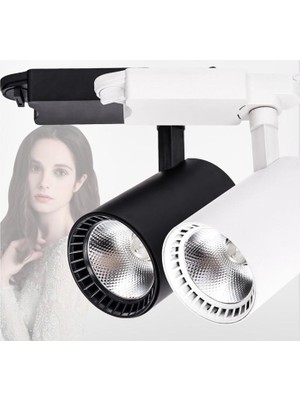 İsra 6 Adet 30W LED Ray Spot Vitrin Mağaza Armatürü 2 Metre Ray