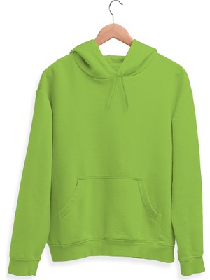 Tisho 5li Kışlık  Unisex Kapşonlu Sweatshirt Seti (Haki Yeşili, Çimen Yeşili, Fıstık Yeşili, Turkuaz,  Beyaz)