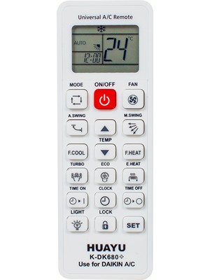 Huayu Kk K-DK680+ Daıkın Universal Akıllı Klima Kumanda Ambalajlı