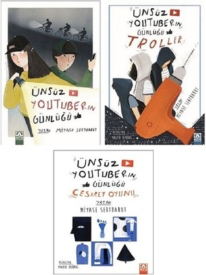 Ünsüz Youtuberın Günlüğü  / Troller -Ünsüz Youtuberın Günlüğü Cesaret Oyunu - 3 Kitap Set - Miyase Sertbarut