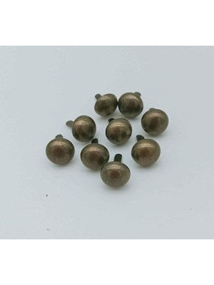 Angel Çanta Aksesuar Antik Renk Kabara Yuvarlak ( 10 Adet)