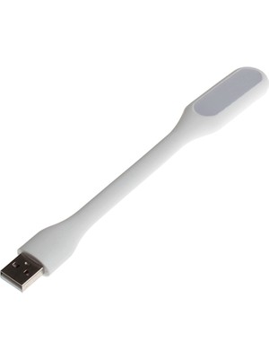 USB LED Işık Esnek Okuma Lamba - Beyaz