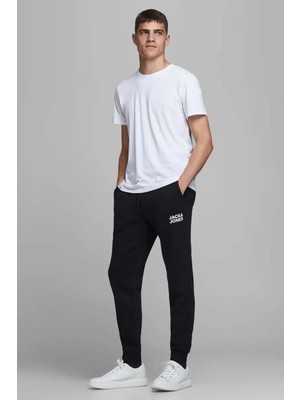 Jack & Jones 12178421 Paca Lastikli Erkek Eşofman Alti - Siyah