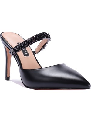 Nine West Dıore 2fx Siyah Kadın Topuklu Terlik