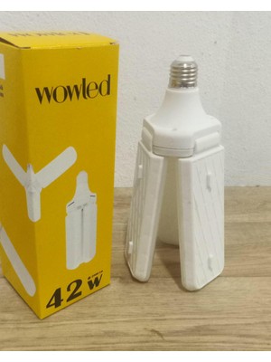 Wowled 42W Beyaz Yuvalı Pervane Ampul