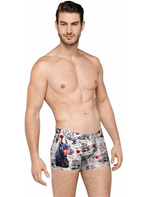 Doreanse Erkek Baskılı Boxer 1808