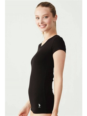 Kısa Kollu V Yaka Basic Tişört 66004