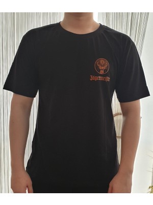 Finezza Jagermeister Baskılı Pamuk Siyah T-Shirt S Beden - 891