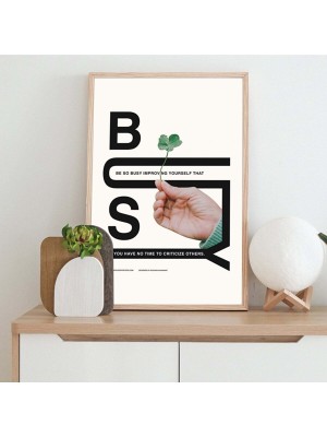 Minimal Reklam Dijital Busy Çerçevesiz Poster/afiş