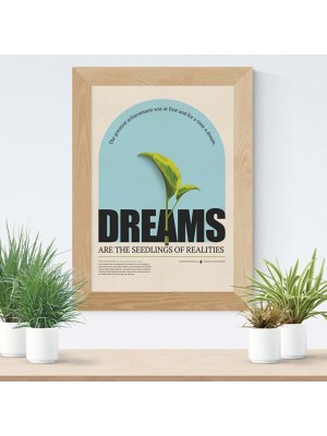 Minimal Reklam Dream Çerçevesiz Poster/afiş