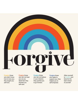 Minimal Reklam Dijital Forgive Çerçevesiz Poster/afiş