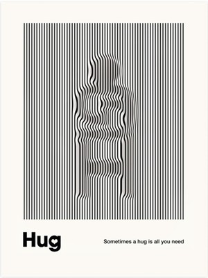 Minimal Reklam Dijital Hug Çerçevesiz Poster/afiş