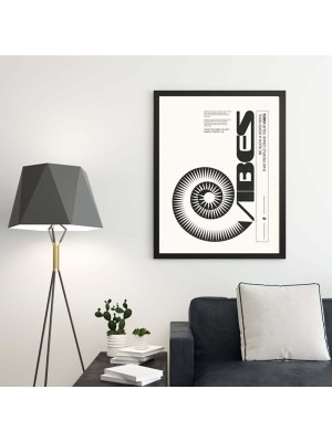 Minimal Reklam Dijital Vibes Çerçevesiz Poster/afiş