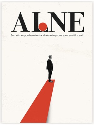 Minimal Reklam Dijital Alone Çerçevesiz Poster/afiş