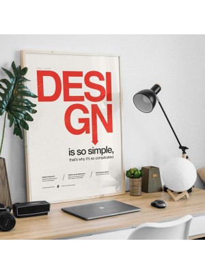 Minimal Reklam Dijital Design Çerçevesiz Poster/afiş