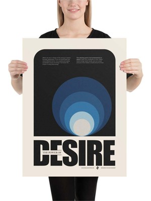 Minimal Reklam Dijital Desire Çerçevesiz Poster/afiş