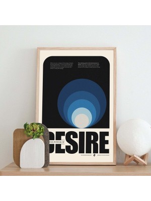 Minimal Reklam Dijital Desire Çerçevesiz Poster/afiş