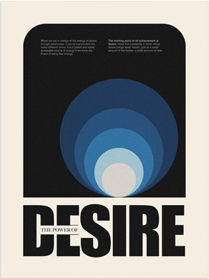 Minimal Reklam Dijital Desire Çerçevesiz Poster/afiş