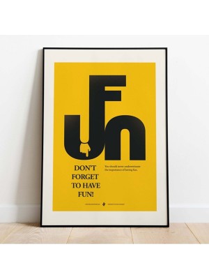 Minimal Reklam Dijital Fun Çerçevesiz Poster/afiş