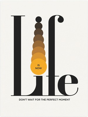 Minimal Reklam Dijital Life Çerçevesiz Poster/afiş