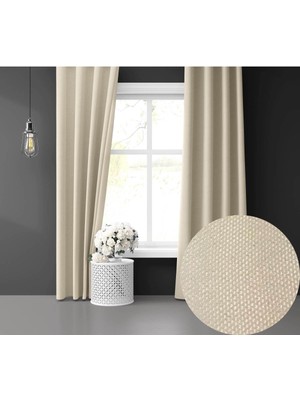 Perle Home Daily Series Vanilya Rengi Fon Perde