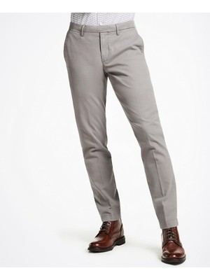 Brooks Brothers Erkek Gri Soho Kesim Streç Chino Pantolon