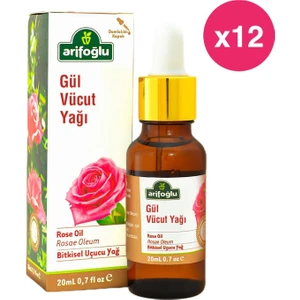 Gül Vücut Yağı 20 ml x 12'li