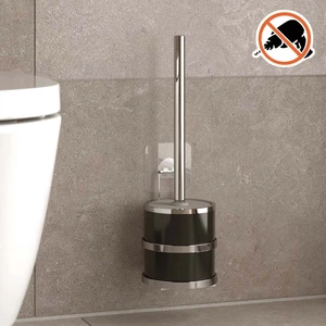 Yapışkanlı Paslanmaz Tuvalet Fırçası Krom ST096
