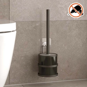 Yapışkanlı Paslanmaz Tuvalet Fırçası Mat Siyah ST096