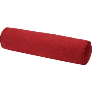 F Fityle Katı Renk Pamuk Keten Silindirik Lomber Destek Yastık Şarap Kırmızı (Yurt Dışından)