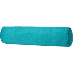 F Fityle Katı Renk Pamuk Keten Silindirik Lomber Destek Yastık Mavi (Yurt Dışından)