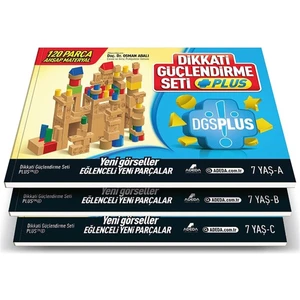 Adeda Yayıncılık Dikkati Güçlendirme Seti Plus (3 Kitap Materyalsiz - 7 Yaş)