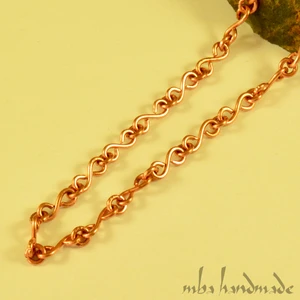 Mba Handmade Jewelry Saf Bakır Zincir - El Yapımı Kolye