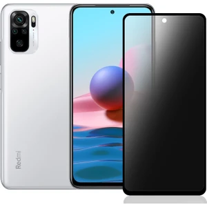 Xiaomi Redmi Note 10 Hayalet Privacy Gizli Cam Ekran Koruyucu Siyah