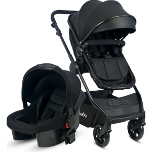 4 Baby Cool Black Travel Sistem Bebek Arabası Siyah