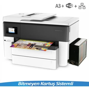 Hp Officejet Pro 7740 Geniş Formatlı Bitmeyen Kartuşlu A3 Yazıcı + Anakart Yazılımlı