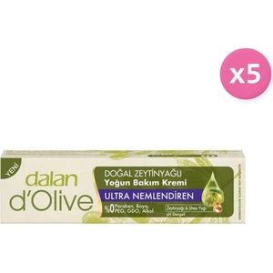 D'olive Zeytinyağlı Yoğun Bakım Kremi 20ML 5'li