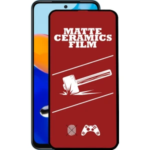 Caseart Xiaomi Redmi Note 11 Tam Kaplayan Mat Seramik Nano Esnek Ekran Koruyucu Cam